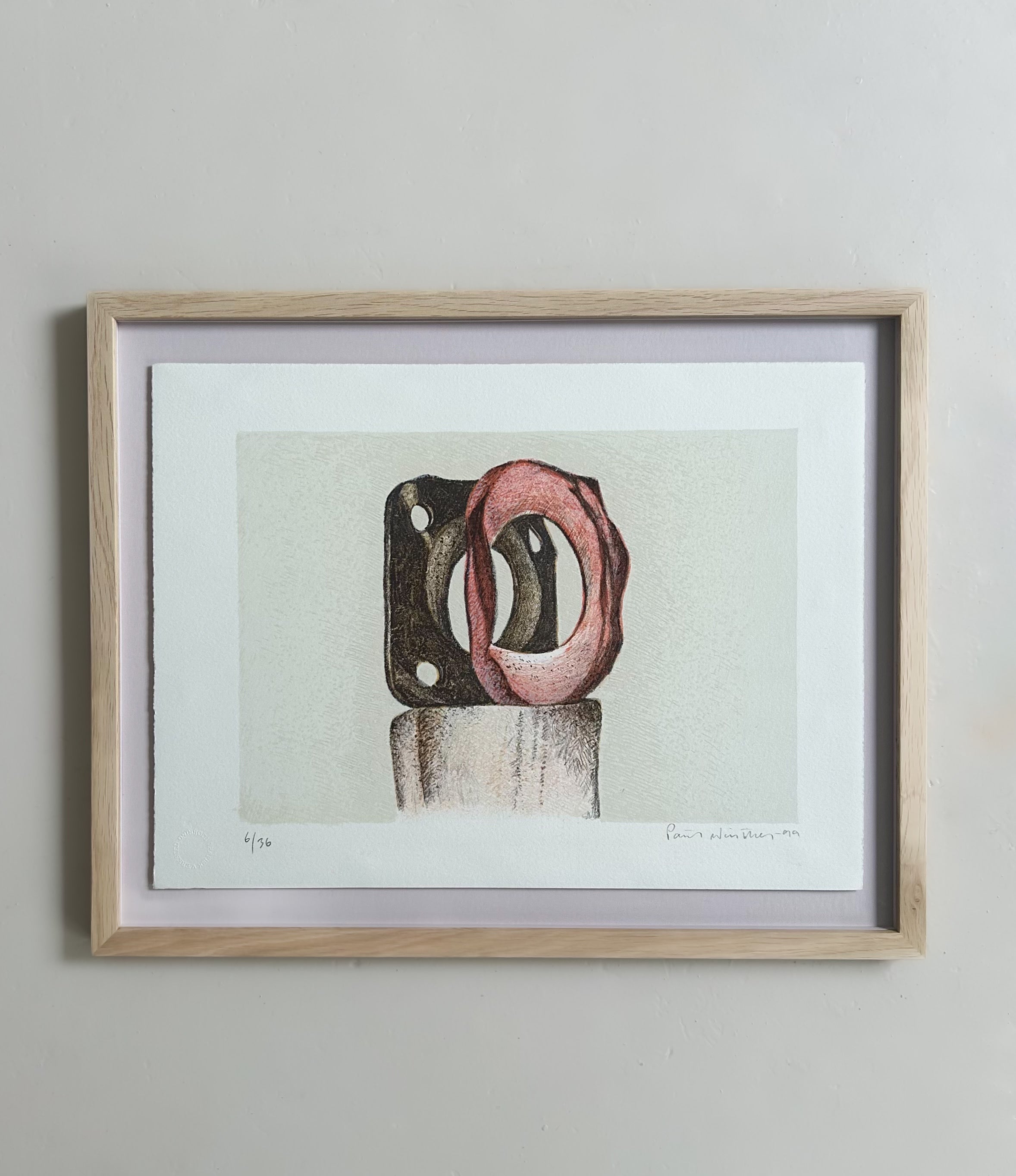 Poul Winther “Strandbilleder 7”- m. indramning