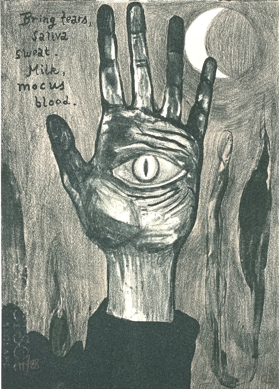 Rikke Villadsen - "Bring tears, saliva, sweat, milk, mocus, blood"