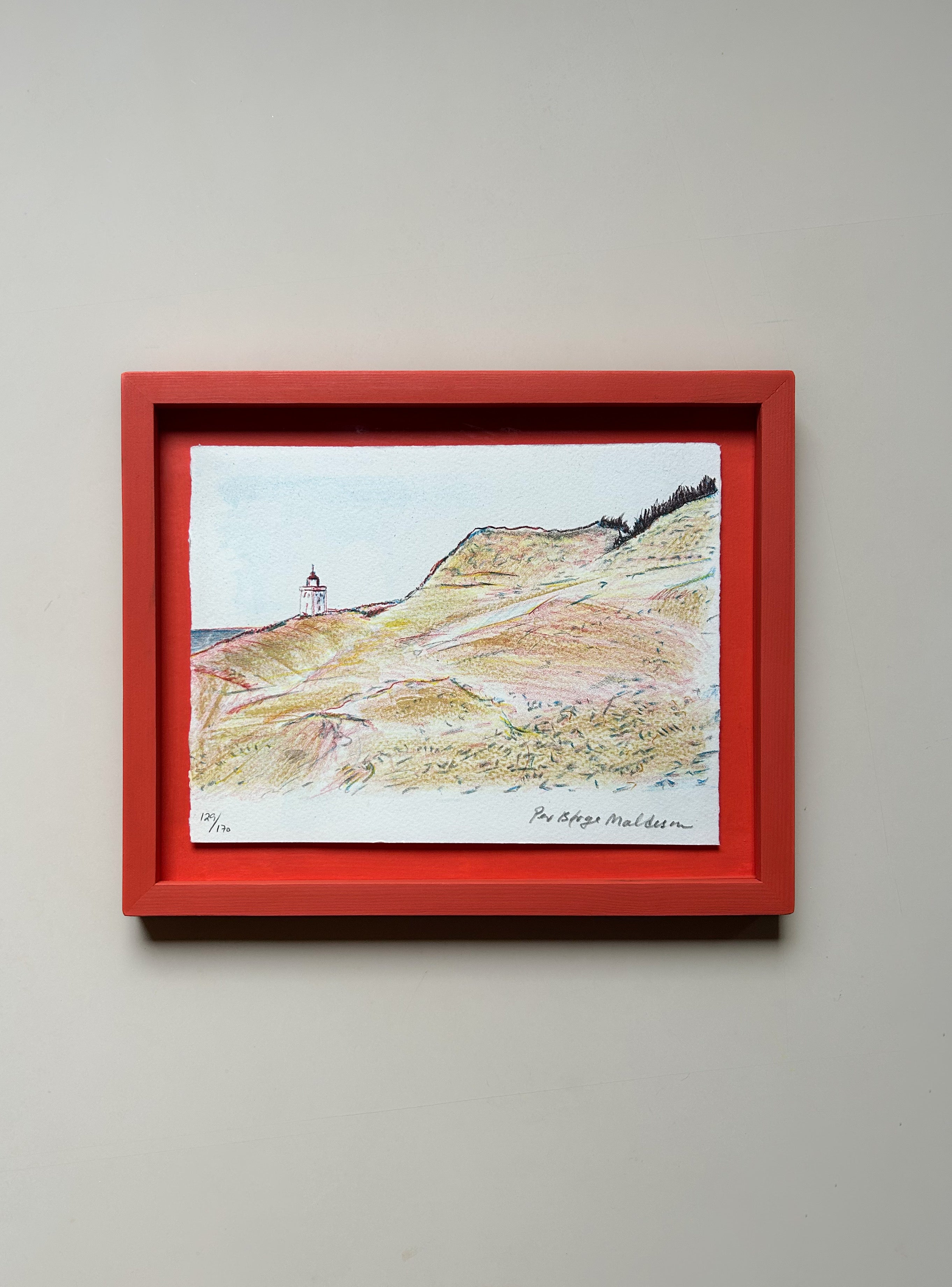 Per Børge Maltesen - "Nr. 6 af 8 partier" m. indramning